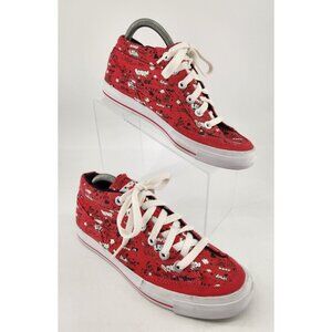 Nike Women's Size 7 Chukka Shoes Love Valentine Red And White 487330-600